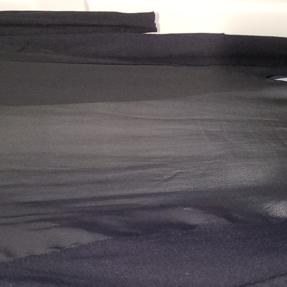 Trouve black cardigan w/ sheer mesh back, front zip - Picture 3 of 5